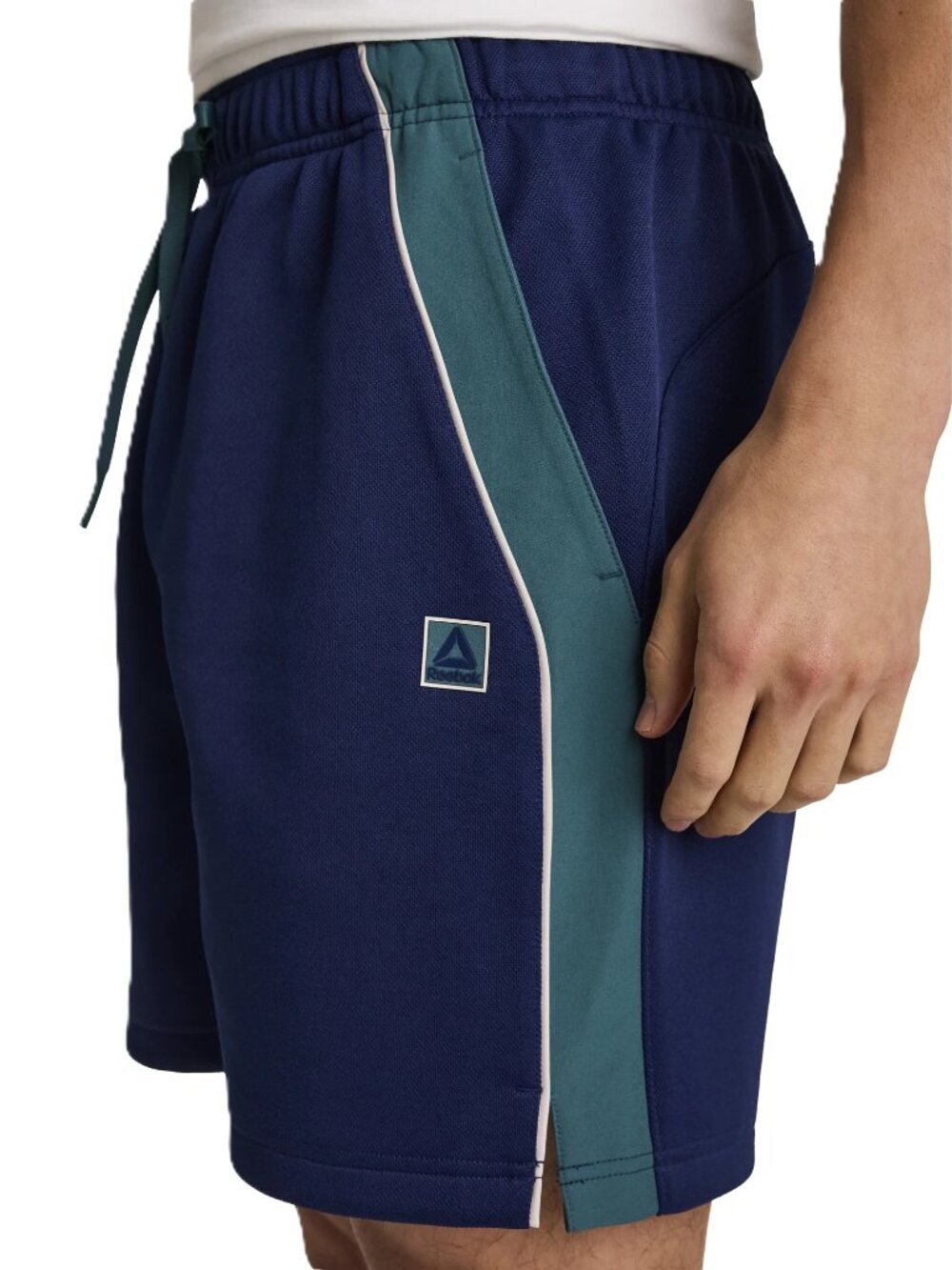 New Men's Reebok Tenacity Performance Shorts Medieval Blue/Green